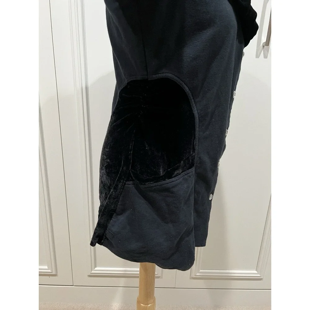 Testimony Los‎ Angeles Black Jacket Size Medium Velvet Victorian Whimsigoth Goth - Picture 3 of 8